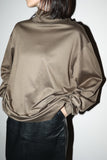 c90's European label - mercerized cotton turtleneck cut& sewn