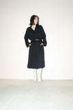 80-90's German label -wool mixed jersey knit dress