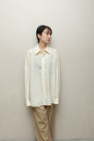c1970s Italian label - silk minimal dress shirt