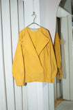 80s CHRISTIAN AUJARD - graphical cutting cotton jacket
