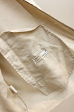 90–00's European label - linen drizzler type minimal jacket