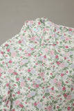 80's Italian label - flower pattern silk shirt