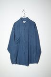 80-90's silk double flap pocket shirt