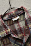 c70's cotton plaid pullover shirt