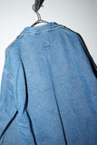 c80's denim fisherman smock