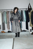 80s–90s JOHNS NEW YORK - metallic trench