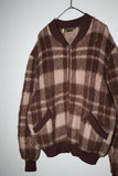 c70's French made - shaggy mohair mixedwool knit blouson