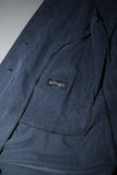 90-00's Allegri - leather switched collar, 2way-neck balmacaan coat
