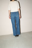 70-80's French label - semi-flare 5 pocket denim pants