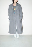 80-90's Europan label - trench in concrete gray