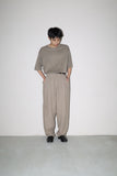 linen tuck trousers