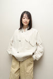 80-90's Gran Sasso - cotton/linen jacket with accent pocket