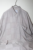 80-90's rayon geometrical pattren shirt