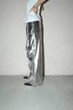 French label - metallic utility pants