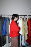 80s French label - rayon pullover shirt-top