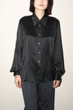 c90's silk satin minimal shirt