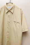 90's US label - rayon/poly gimmick shirt with frog pocket
