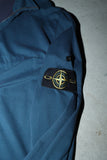 2008's STONE ISLAND - glossy nylon mixed cotton half-zip top