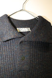 circa 50's wool mixed colored knit polo