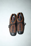 c2000's PRADA - leather lace-up sneakers