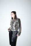 90-00s Marithé + François Girbaud - metallic silver jacket
