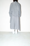 80-90's Europan label - trench in concrete gray