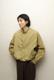 80-90's European label - light cotton poplin wide volume blouson