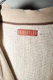 80-90's Boneville - linen/cotton voluminous neck hooded jacket