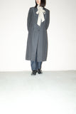 00's French label - curved I line long long jacket