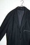 80's CLOSED by MARITHÉ + FRANCOIS GIRBAUD - wool saddle shoulder jacket