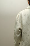 c90s MARIELLA BURANI - rayon flower pattern cropped tailored jacket