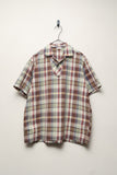 c70's cotton plaid pullover shirt