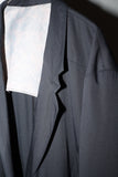 80's European label - viscose oversized double breasted jacket