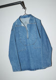 c80's denim fisherman smock