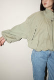 80's European label - cotton wide balance flight jacket