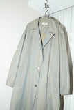 80s MANI by Giorgio Armani - cotton iridescent 2way-neck mid-coat