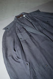 80s THIERRY MUGLER - linen graphical cutting constructive jacket