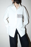 90-00's Calvin Klein Jeans - graphic printed dress shirt