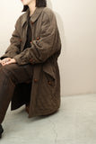 80’s JIL SANDER - quilting coat with detachable big hoodie