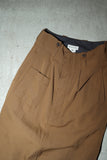 90-00’s Dries Van Noten -military detail wool front slit skirt