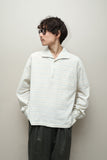 50s Italian vintage - pullover boxy shirt / skipper neck