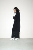 90-00's SPORTMAX - wool/cashmere black midi coat