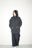 90-00's European label - wool knit pullover hoodie