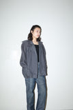 80s THIERRY MUGLER - linen graphical cutting constructive jacket