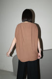 mid 2010's RICK OWENS - rayon deformed cutting top