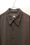 80-90's US label - brown rayon shirt