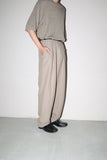 linen tuck trousers