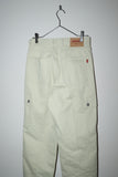 90's H.I.S - 6 pocket denim pants in ivory