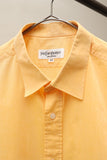 90-00's Yves Saint Laurent pour homme - cotton shirt in vitamin orange