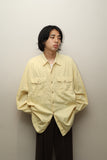 80-90's BANANA REPUBLIC - cotton oversized double pocket shirt